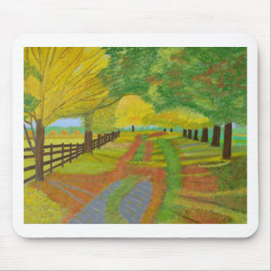 Autumn- Fallen Leaves Mouse Pad