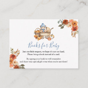 Autumn Falling in Love Baby Shower Books For Baby Enclosure Card