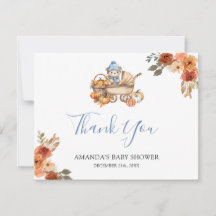 Autumn Falling in Love Floral Bear Baby Shower