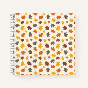 Autumn Falling Leave Notebook