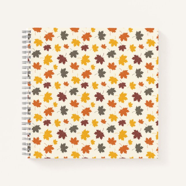 Autumn Falling Leave Notebook (Front)