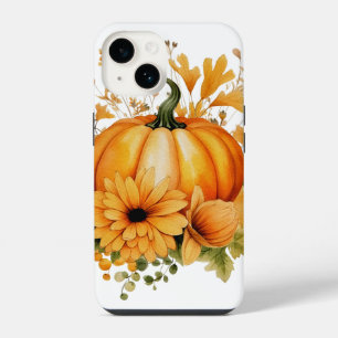 Autumn Falling Leaves Pumpkin Spice Harvest Happy  iPhone 14 Case