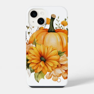 Autumn Falling Leaves Pumpkin Spice Harvest Happy  iPhone 14 Case