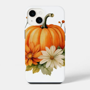 Autumn Falling Leaves Pumpkin Spice Harvest Happy iPhone 14 Case