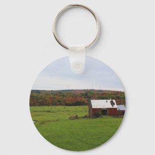 Autumn Farm Key Ring