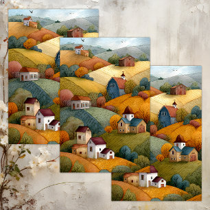 AUTUMN FARM LIFE DECOUPAGE TISSUE PAPER
