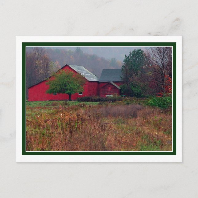 Autumn Farm Scene Postcard (Front)