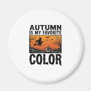 Autumn Favourite Colour Halloween Pumpkin Vector D Magnet