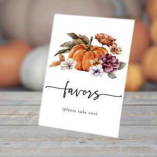 Autumn Favours Bridal Shower Sign