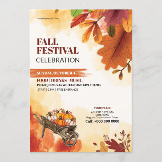 Autumn Festival Flyer Template