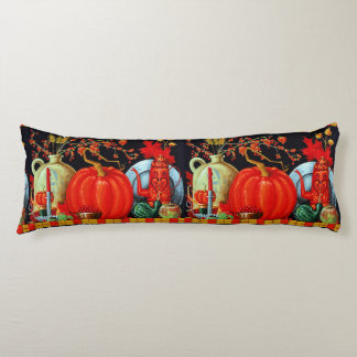 Autumn Festive Antique Painting Pumpkin Decoration Body Cushion