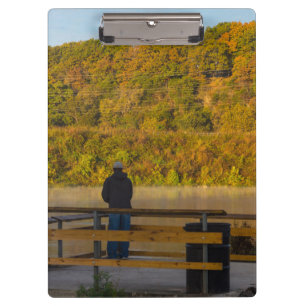 Autumn Fishing Lake Springfield Clipboard
