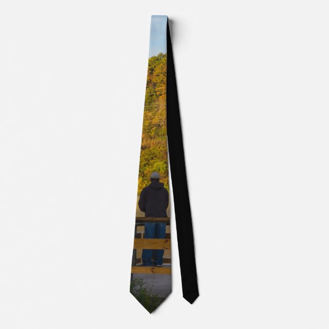 Autumn Fishing Lake Springfield Tie (Front)