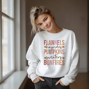 AUTUMN FLANNEL HAYRIDES PUMPKINS SWEATERS BONFIRES