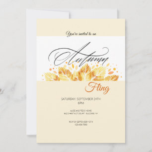 Autumn Fling Invitation