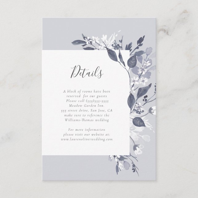 Autumn Flora Details Card (Front)