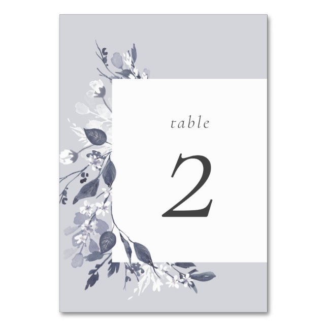 Autumn Flora Table Number (Front)