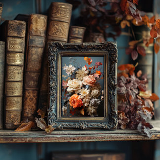 Autumn Floral Art Poster 