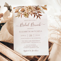 Autumn Floral Boho Fall Foliage Bridal Brunch