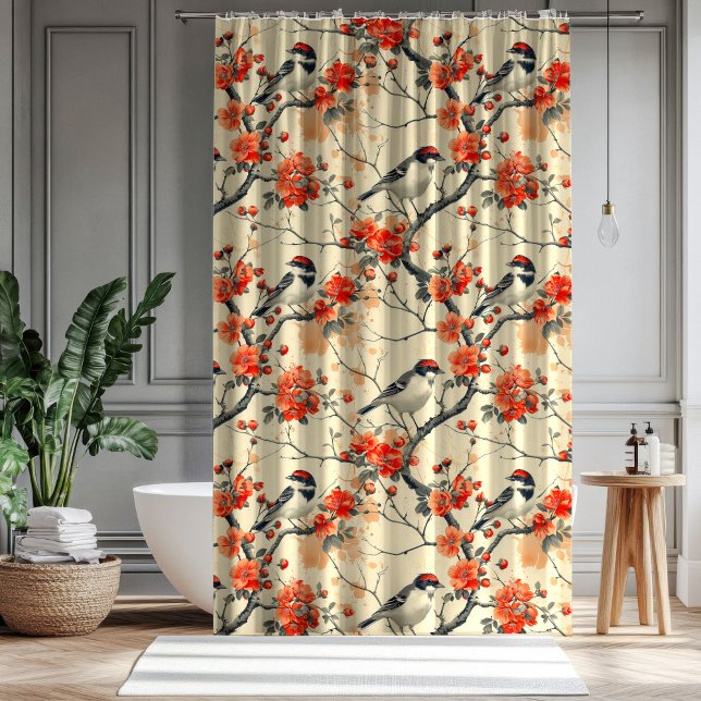 Autumn Floral Curtain Cosy Gift for Grandma Grandp (Autumn Floral Curtain Cozy Gift for Grandma Grandpa)