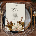 Autumn Floral Earthy Tones Watercolor Fall Wedding Table Number<br><div class="desc">An elegant earthy tones fall watercolor calligraphy signature script wedding design. A rustic autumn design that uses copper shades and botanical florals along with vintage script calligraphy typography. A classy earthy toned brown, beige autumn fall calligraphy signature design ideal for all types of weddings. A classic seasonal wedding table number...</div>