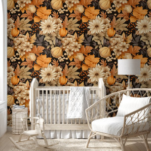Autumn Floral Elegance Wallpaper