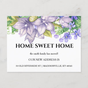 Autumn Floral New Address Moving Announcement Postcard