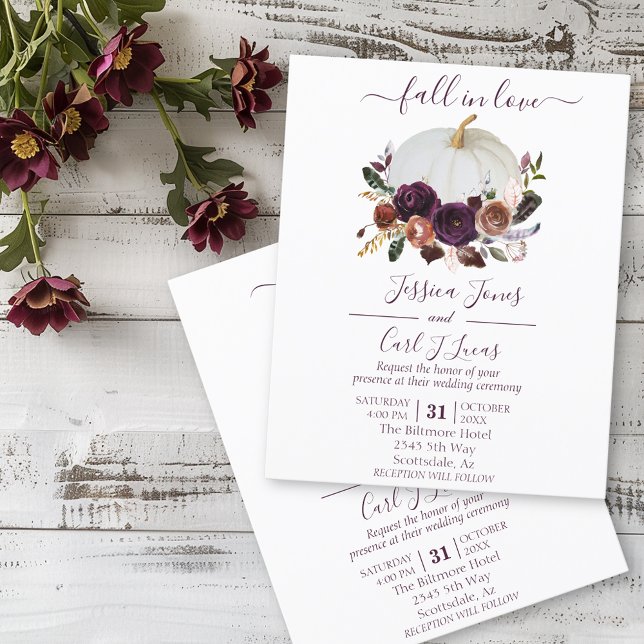 Autumn Floral Pumpkin Boho Wedding Fall (Creator Uploaded)