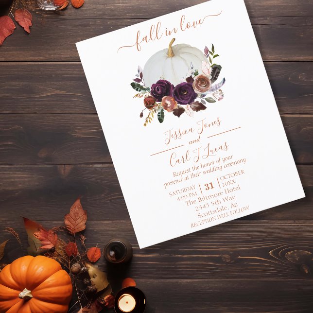 Autumn Floral Pumpkin Boho Wedding Fall (Creator Uploaded)