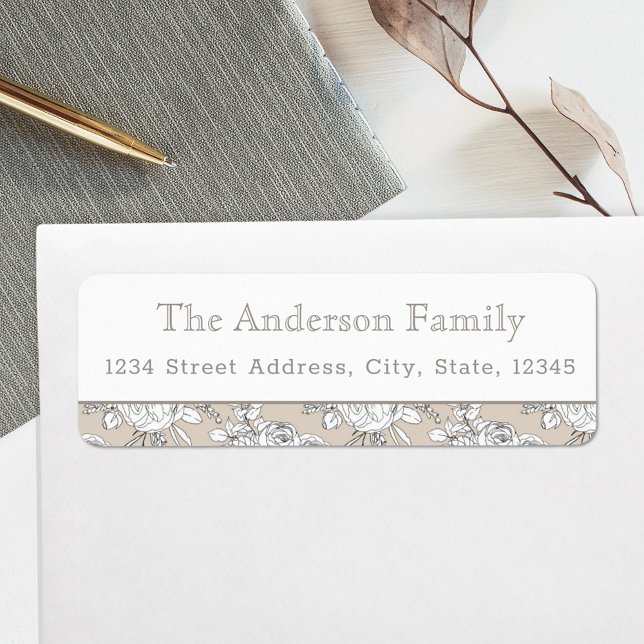 Autumn Floral Return Address (Creator Uploaded)