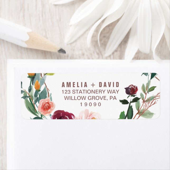 Autumn Floral Rose Gold Light Wedding (Insitu)