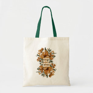 Autumn Floral Rustic Pattern Tote Bag