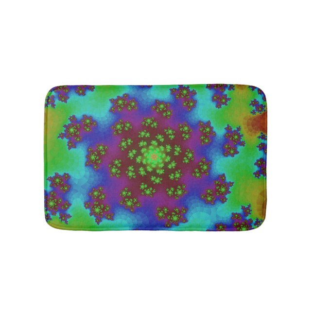 Autumn Floral Sprinkles Bath Mat (Front)