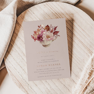 Autumn Floral Teacup Fall Bridal Shower Tea