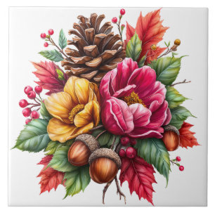 Autumn Floral Tile