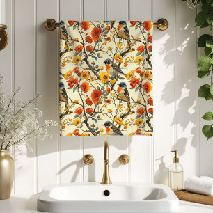 Autumn Floral Towel Cozy Gift for Grandma Grandpa