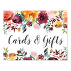 Autumn Floral Watercolor Cards and Gifts 