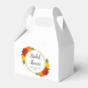 Autumn Florals Bridal Shower Favour Box
