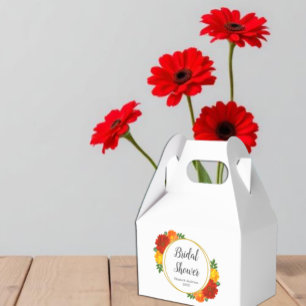 Autumn Florals Bridal Shower Favour Box