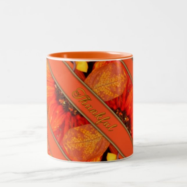 Autumn Florals Two-Tone Coffee Mug (Creator Uploaded)