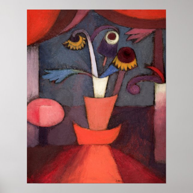 Autumn Flower (1922) by Paul Klee Poster (Front)