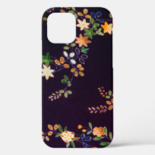 Autumn Flower and Leaf, Japanese Design iPhone 12 Case
