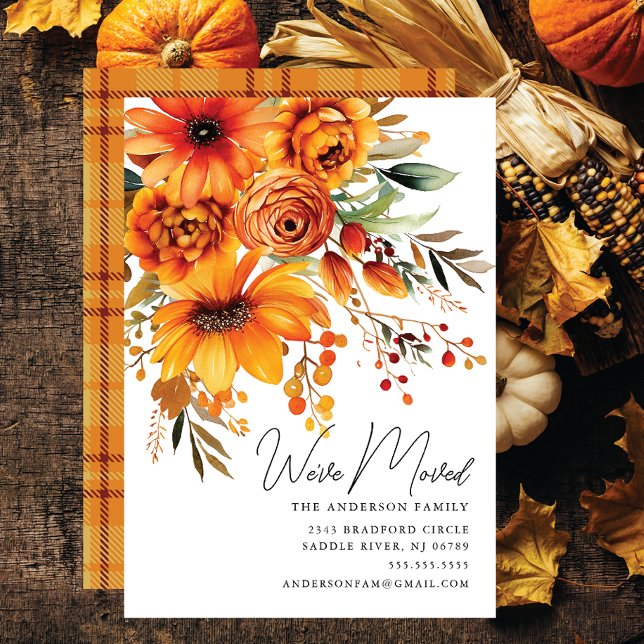 Autumn Flower Bouquet Moving Announcement (Creator Uploaded)