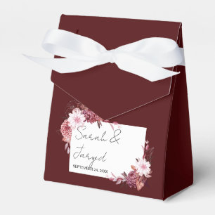 Autumn Flowers Frame Favour Box