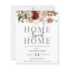 autumn flowers housewarming party invitation