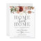 autumn flowers housewarming party invitation