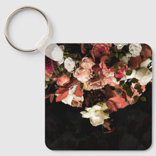 Autumn Flowers Stylised Print Keychain