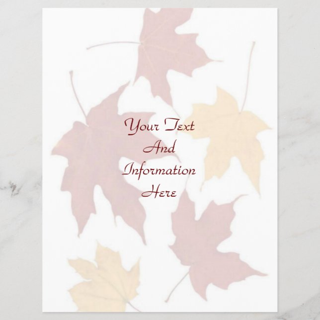 Autumn Flyer (Front)