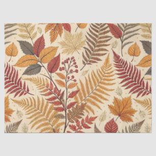 Autumn Foliage and Berries – Warm Earthy Tones Tissue Paper