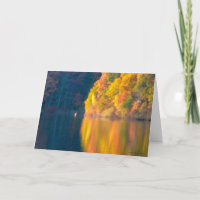 Autumn foliage at Walden Pond - October reflection